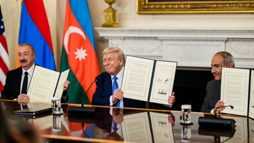 Azerbaycan ile Ermenistan ABD'de barış anlaşması imzaladı