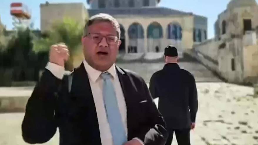 Ben Gvir Mescid-i Aksa'ya baskın düzenledi