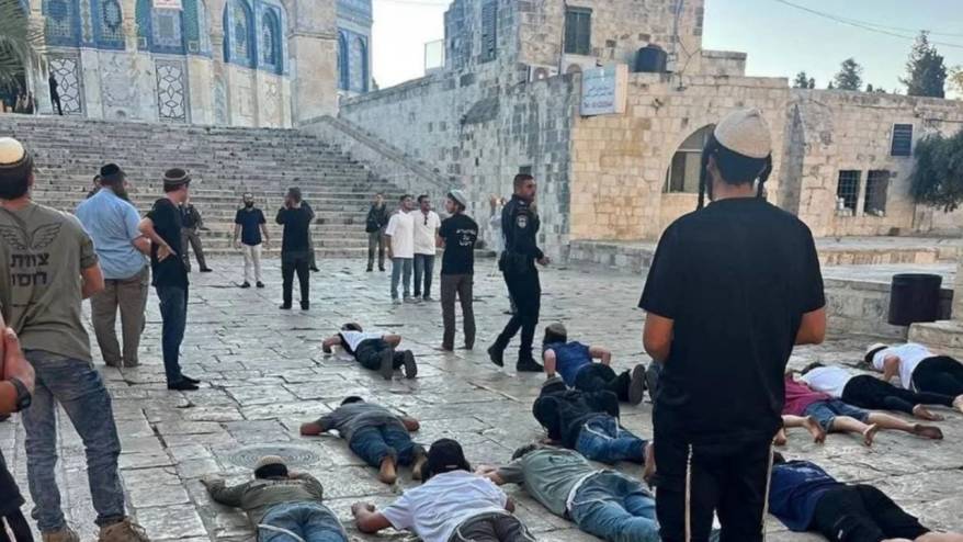 Binlerce Yahudi, İsrailli bakanların öncülüğünde Mescid-i Aksa'ya baskın düzenledi