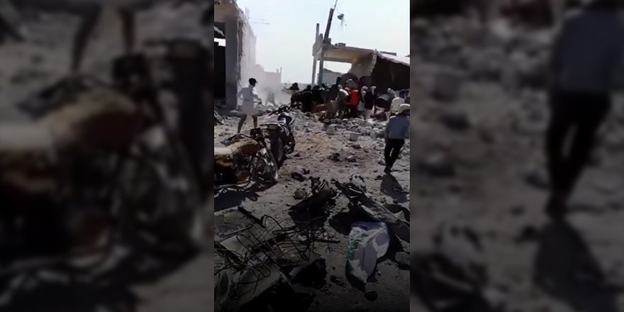 Rus bombardımanı sonrası İdlib'in güneyinde yaşanan can pazarı