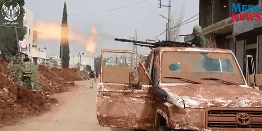 Afrin'in kuzeyindeki Şiran beldesinde PKK ile ÖSO güçleri arasındaki çatışmalar